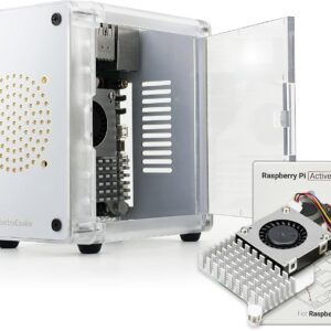 Raspberry Pi 5 in White Mini PC Case